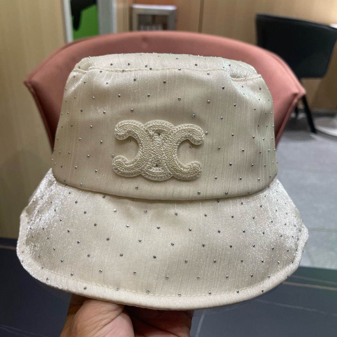 赛琳celine2025新款渔夫帽子女春夏时尚薄款优雅气质旅游出行防晒遮阳帽