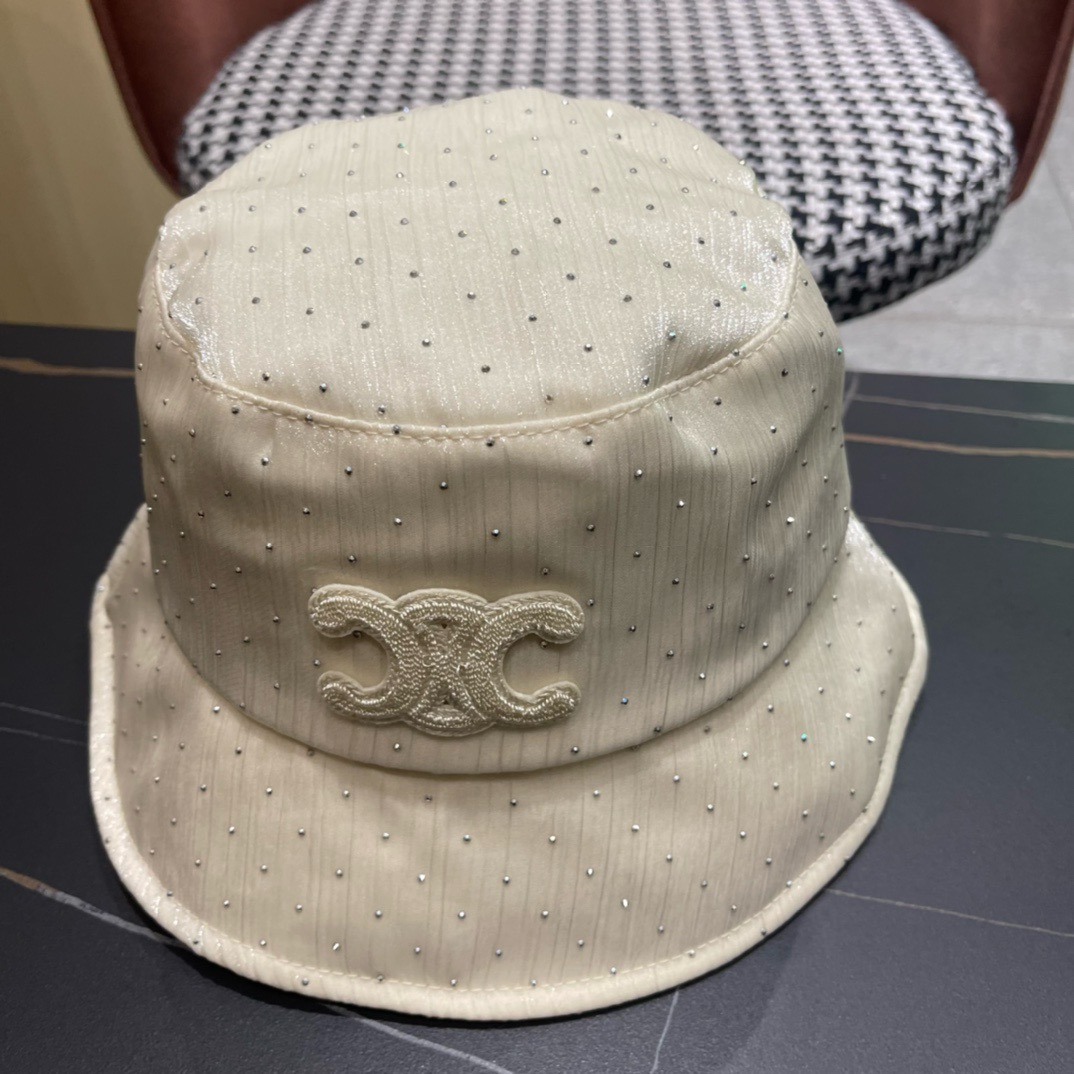 赛琳celine2025新款渔夫帽子女春夏时尚薄款优雅气质旅游出行防晒遮阳帽