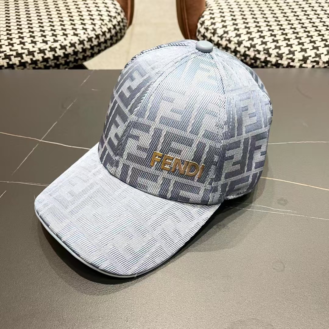 Fendi（芬迪）新款原单棒球帽， 双F提花，专柜常年热卖款，1:1开模订制，原版提花轻盈透气！质量超赞