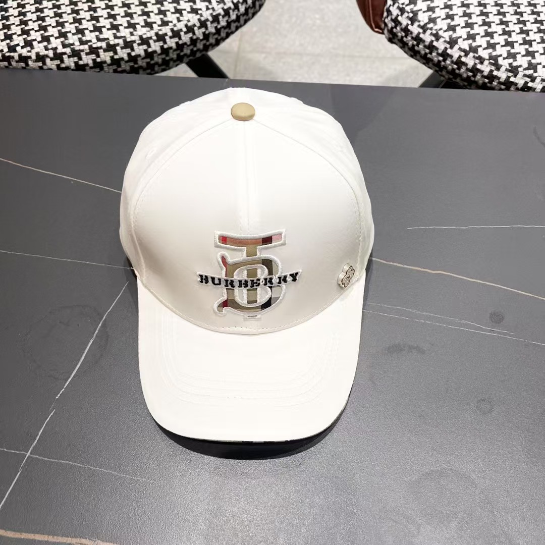 【巴宝莉BURBERRY】🌸官网同步上线🎊 韩版新款英伦风定制款1:1原单品质 男女通用棒球帽 美邦工艺