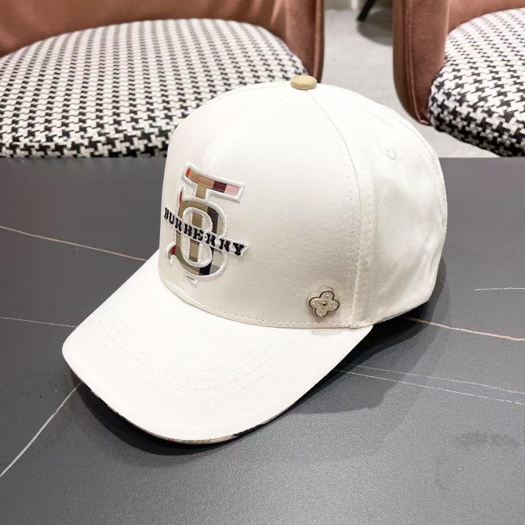 【巴宝莉BURBERRY】🌸官网同步上线🎊 韩版新款英伦风定制款1:1原单品质 男女通用棒球帽 美邦工艺