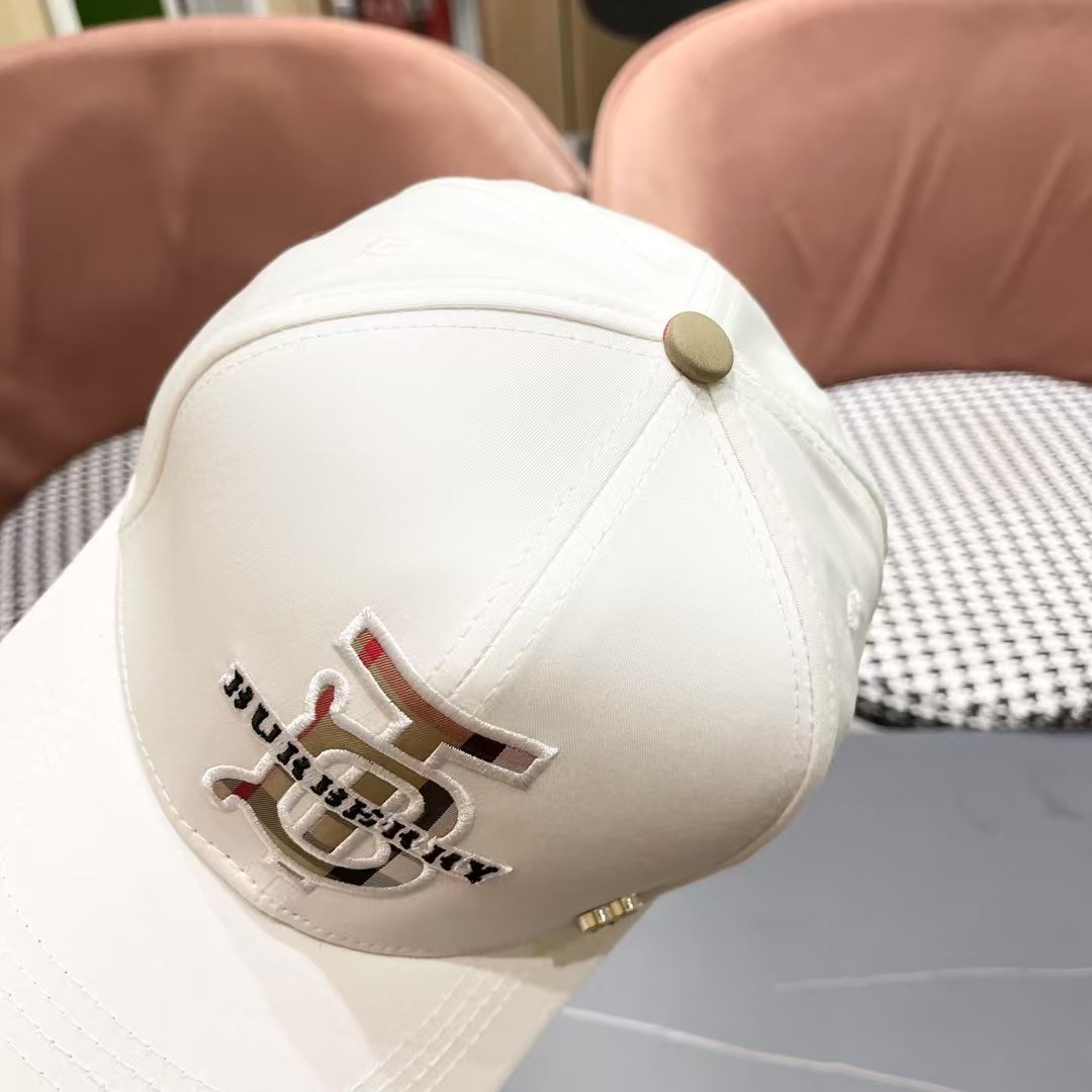【巴宝莉BURBERRY】🌸官网同步上线🎊 韩版新款英伦风定制款1:1原单品质 男女通用棒球帽 美邦工艺