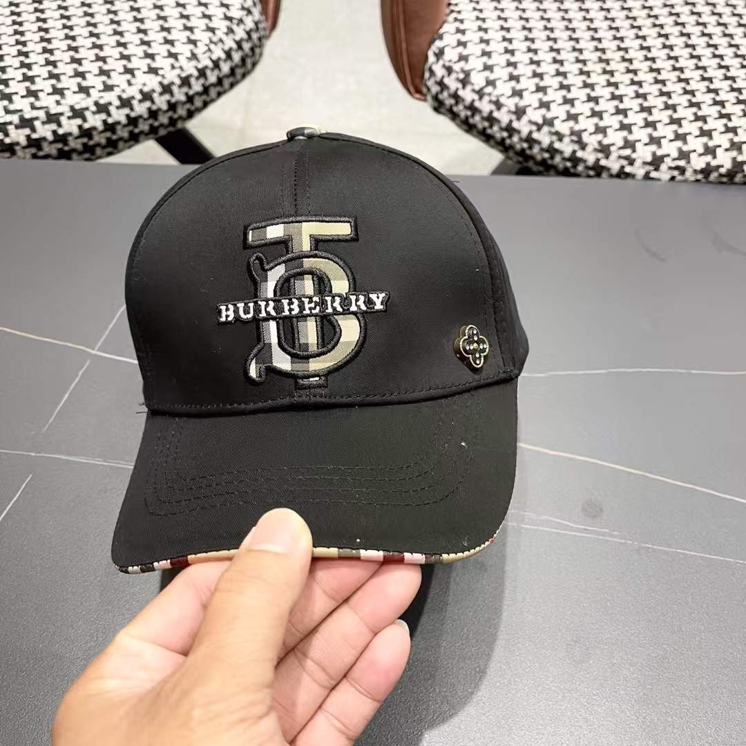 【巴宝莉BURBERRY】🌸官网同步上线🎊 韩版新款英伦风定制款1:1原单品质 男女通用棒球帽 美邦工艺