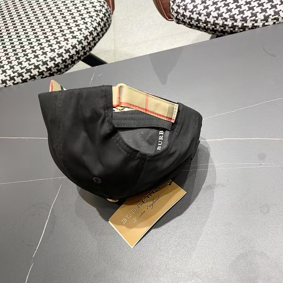 【巴宝莉BURBERRY】🌸官网同步上线🎊 韩版新款英伦风定制款1:1原单品质 男女通用棒球帽 美邦工艺
