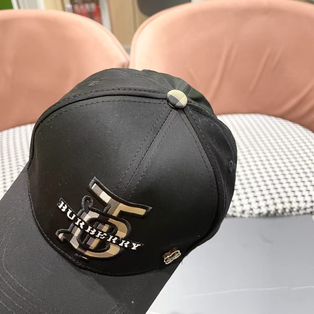 【巴宝莉BURBERRY】🌸官网同步上线🎊 韩版新款英伦风定制款1:1原单品质 男女通用棒球帽 美邦工艺