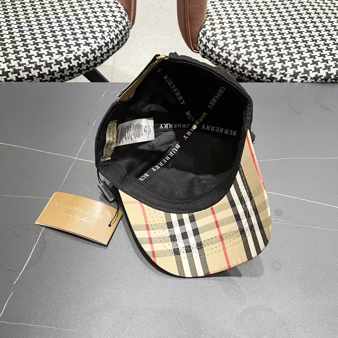 【巴宝莉BURBERRY】🌸官网同步上线🎊 韩版新款英伦风定制款1:1原单品质 男女通用棒球帽 美邦工艺