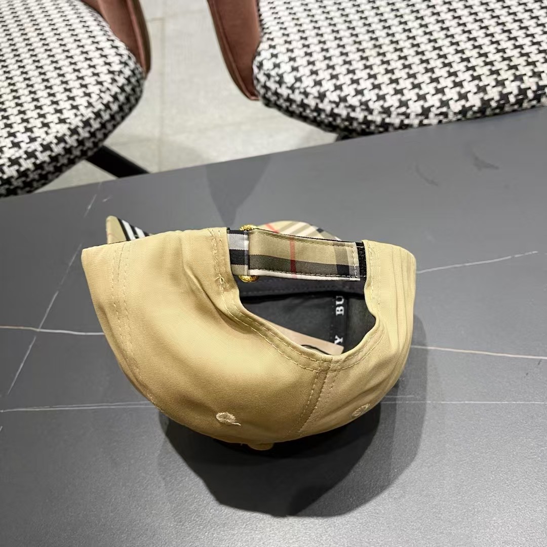 【巴宝莉BURBERRY】🌸官网同步上线🎊 韩版新款英伦风定制款1:1原单品质 男女通用棒球帽 美邦工艺