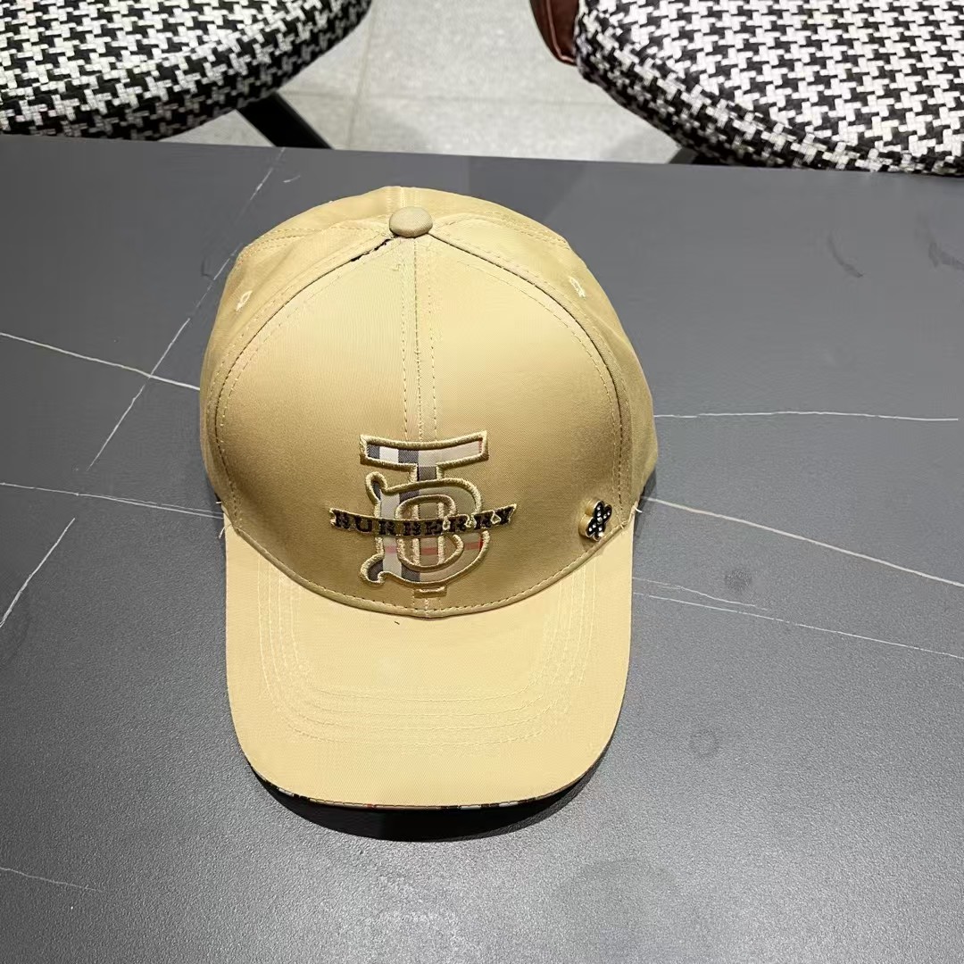 【巴宝莉BURBERRY】🌸官网同步上线🎊 韩版新款英伦风定制款1:1原单品质 男女通用棒球帽 美邦工艺