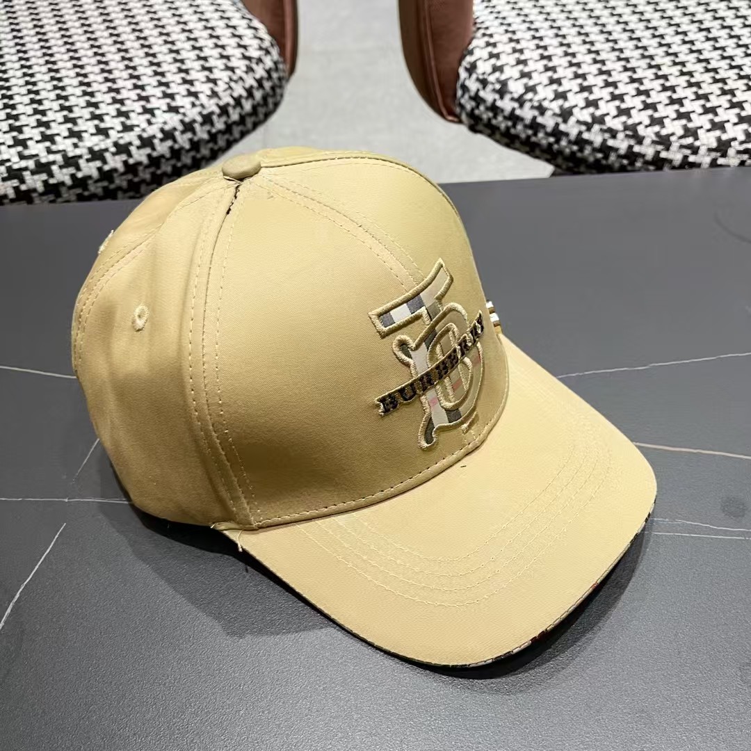 【巴宝莉BURBERRY】🌸官网同步上线🎊 韩版新款英伦风定制款1:1原单品质 男女通用棒球帽 美邦工艺
