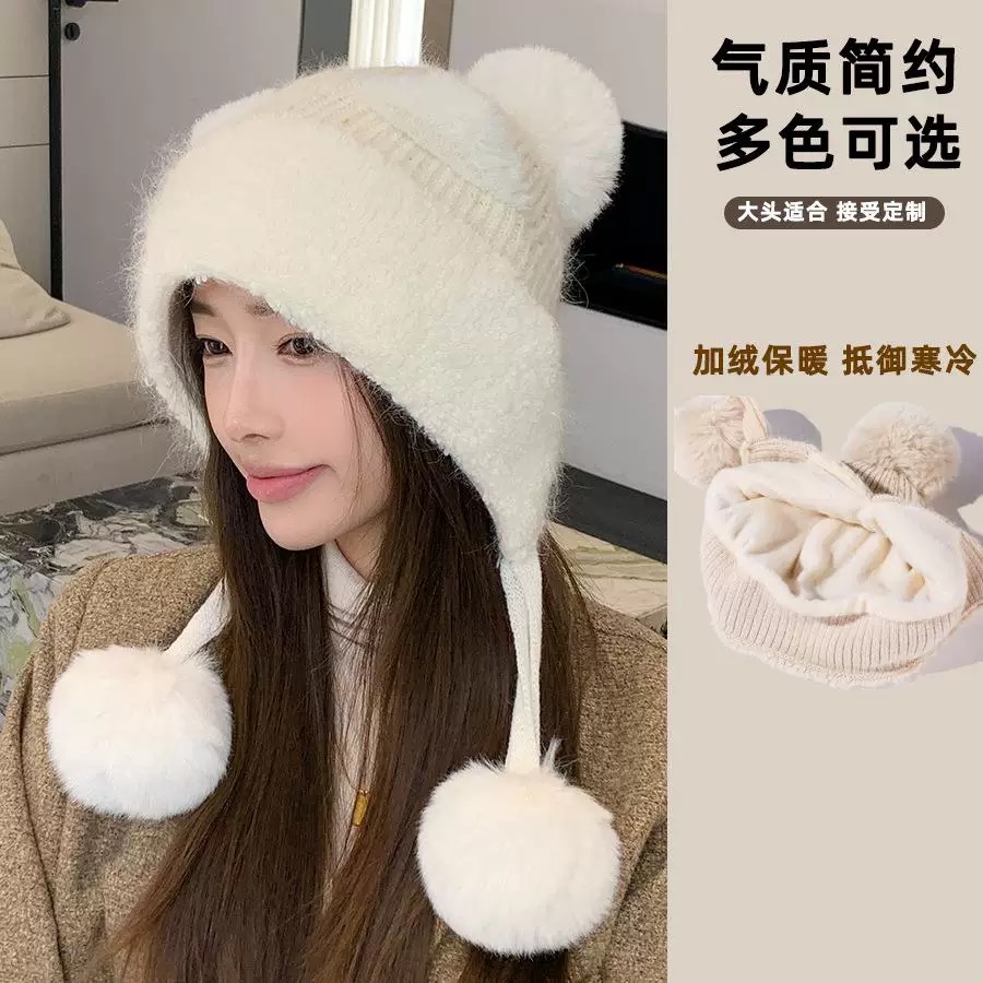 NO:604928,CHANEL Chanel German craftsmanship high quality double layer thickened cute cartoon cat ears fur ball rabbit fur hat women Korean winter new hat fisherman hat baseball cap knitted hat, hat, chanel, chanel, espadrilles, hats19860909CHANEL香奈儿 德国工艺高品质双层加厚可爱卡通猫耳朵毛球兔毛帽子女韩国冬季新 帽子渔夫帽棒球帽针织帽,帽子,chanel,chanel,espadrilles,hats,hat