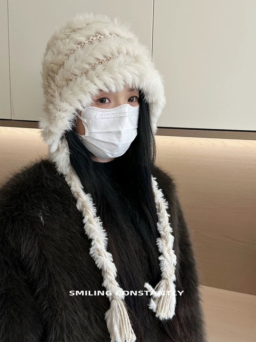 NO:617537,Dior DIOR Plush Lion Wake Hat Women's Autumn and Winter Rabbit Fur Knitted Fisherman Hat Shows Small Face 2025 New Warm Ear Protection Pullover Hat Hat Fisherman Hat Baseball Cap Knitted Hat, Hat, dior, dior, espadrilles, hats19860909迪奥DIOR毛绒醒狮帽子女秋冬兔毛针织渔夫帽显脸小2025新款保暖护耳套头帽帽子渔夫帽棒球帽针织帽,帽子,dior,dior,espadrilles,hats,hat