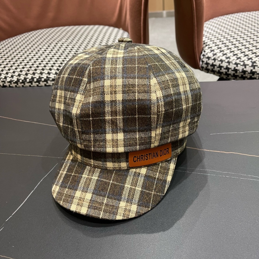 NO:617506,Dior 2025 new plaid hat women's baseball cap Korean version trendy fashion versatile duck tongue hat male Internet celebrity winter sun hat hat fisherman hat baseball cap knitted hat, hat, dior, espadrilles, hats19860909迪奥 2025新款格子帽子女棒球帽韩版潮时尚百搭鸭 舌帽男网红冬季遮阳帽帽子渔夫帽棒球帽针织帽,帽子,dior,espadrilles,hats,hat