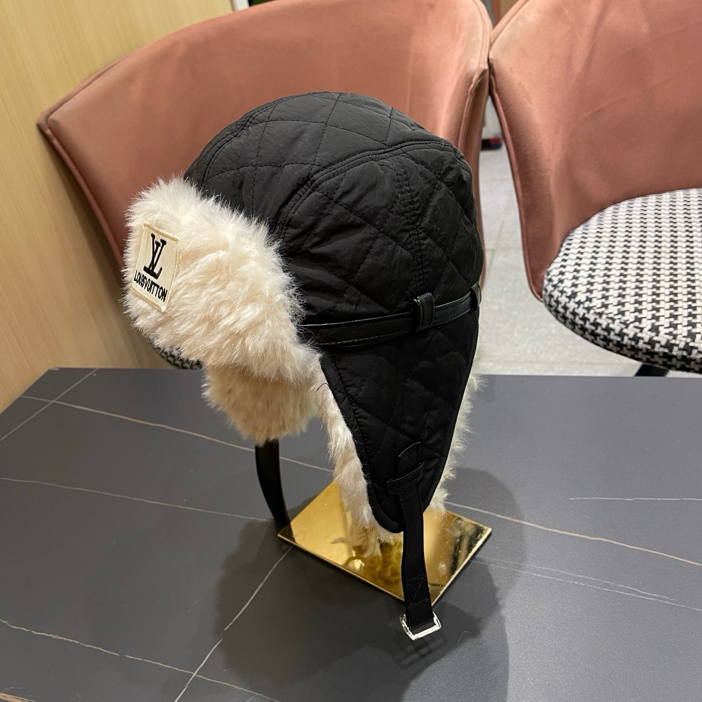 Lv路易威登 东北真买抗寒保暖雷锋帽女冬李加绒 加厚护耳飞行帽户外骑车滑雪帽