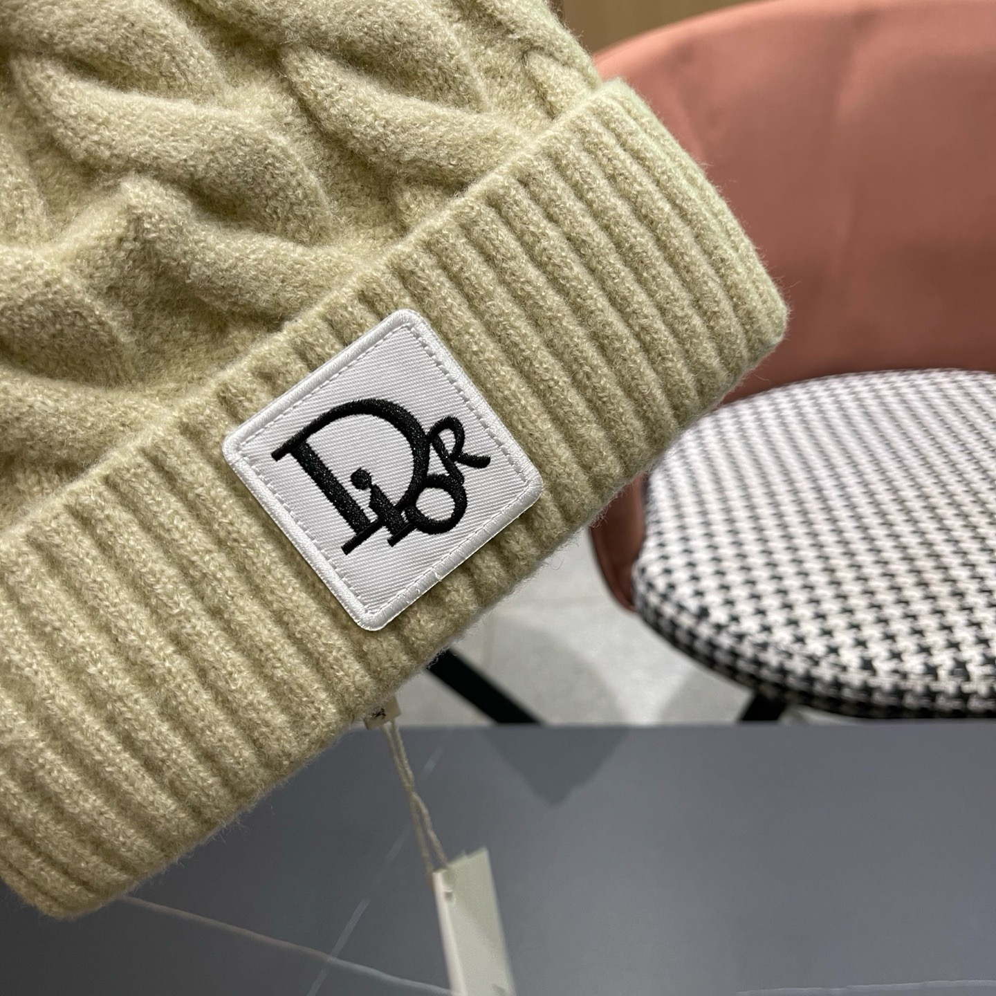 迪奥Dior〽️毛线帽2026女秋冬韩版百搭日系保暖针织帽ins潮牌加厚护耳冷帽子