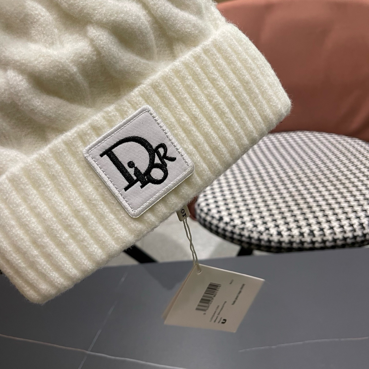迪奥Dior〽️毛线帽2026女秋冬韩版百搭日系保暖针织帽ins潮牌加厚护耳冷帽子