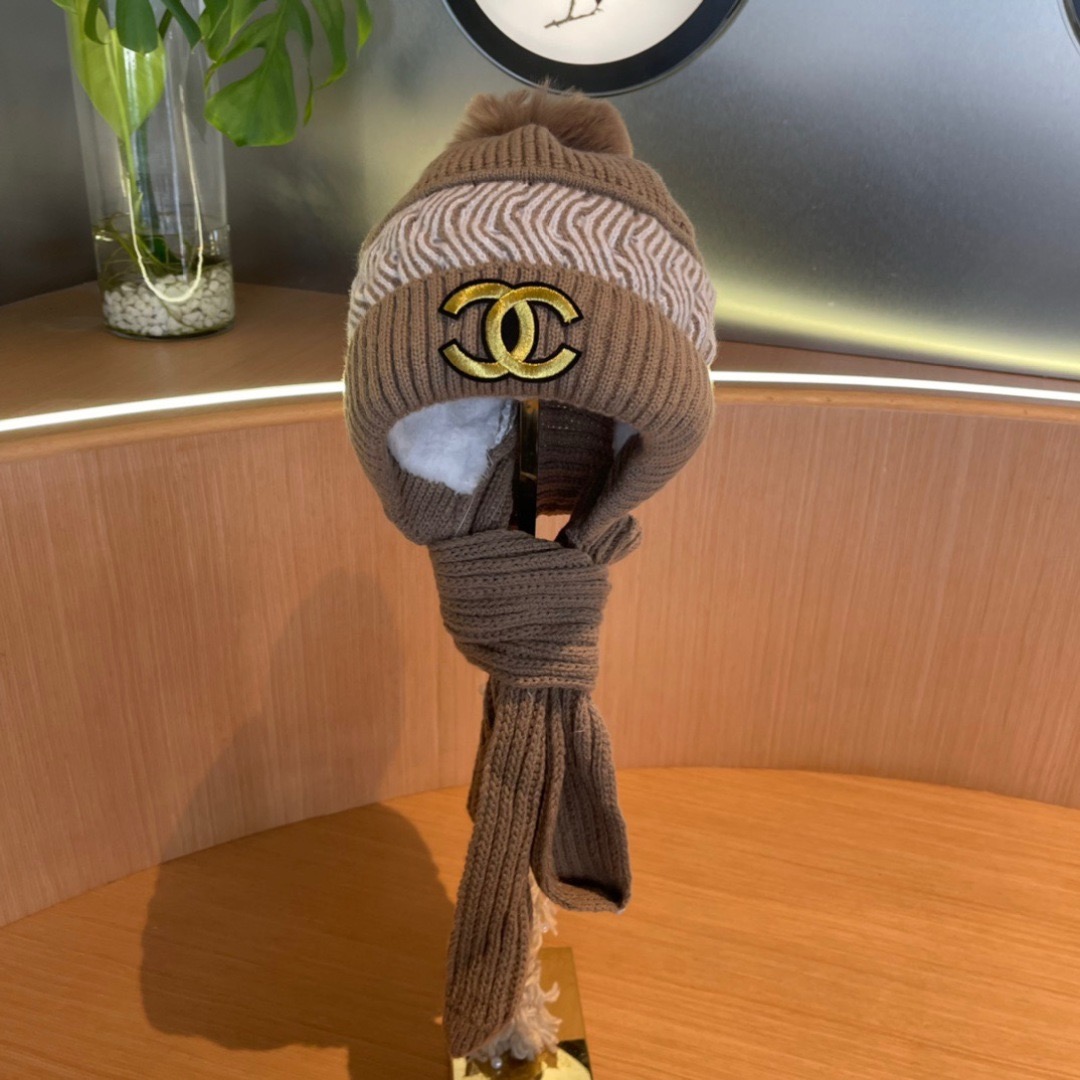 NO:643446,Chanel Chanel hat women's autumn and winter scarf hat one-piece warm hat hat fisherman hat baseball cap knitted hat, hat, chanel, chanel, espadrilles, hats19860909Chanel香奈儿 帽子女秋冬围巾帽子一体保暖帽帽子渔夫帽棒球帽针织帽,帽子,chanel,chanel,espadrilles,hats,hat