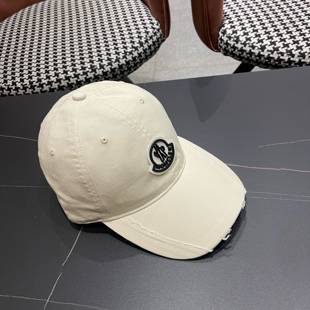 春夏新款 蒙口MONCLER 新款棒球帽，年轻时尚潮人穿搭色系，视觉效果超强，好看有质感！