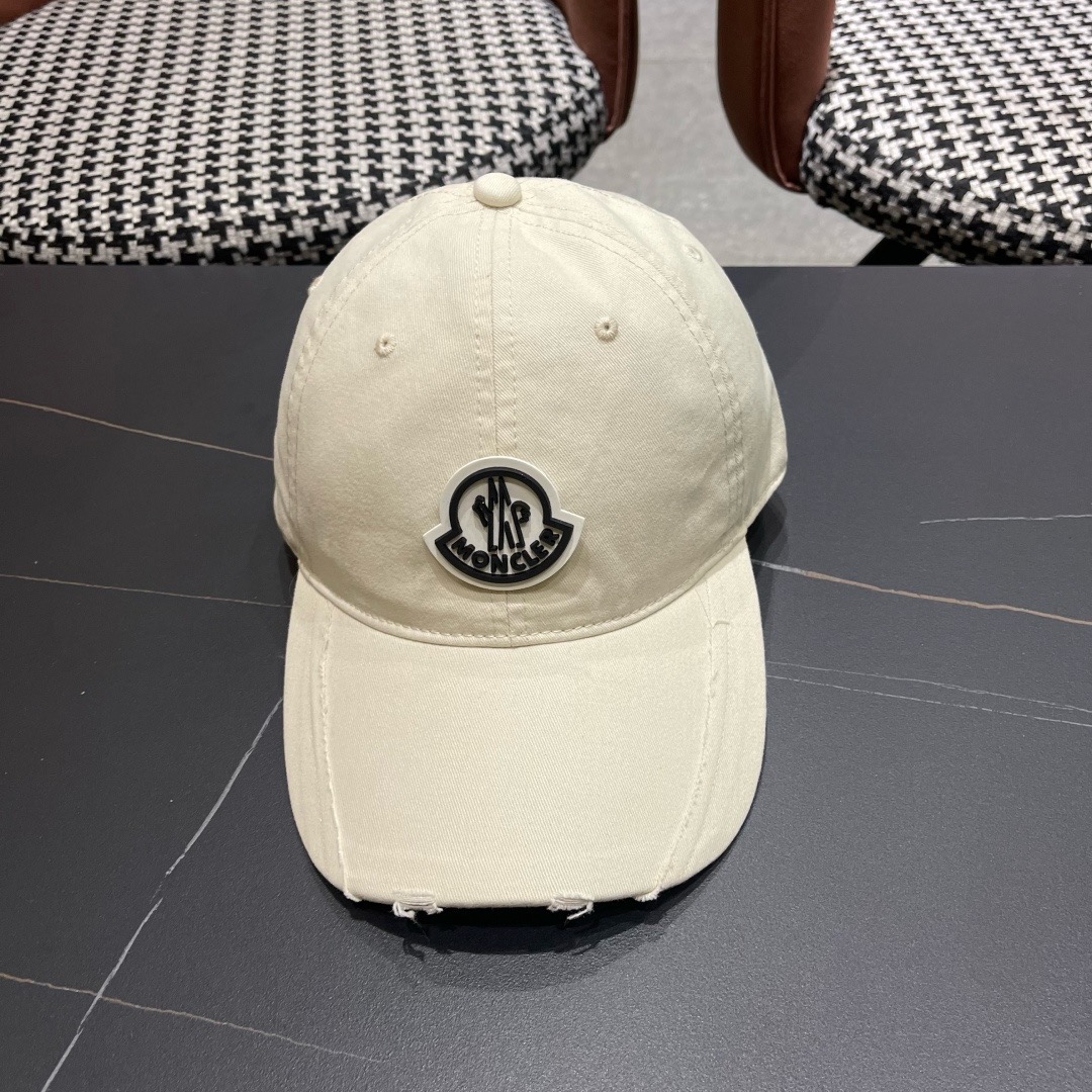 春夏新款 蒙口MONCLER 新款棒球帽，年轻时尚潮人穿搭色系，视觉效果超强，好看有质感！
