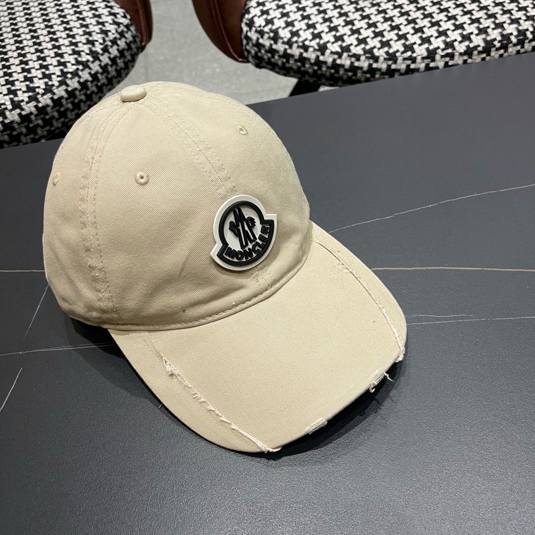 春夏新款 蒙口MONCLER 新款棒球帽，年轻时尚潮人穿搭色系，视觉效果超强，好看有质感！