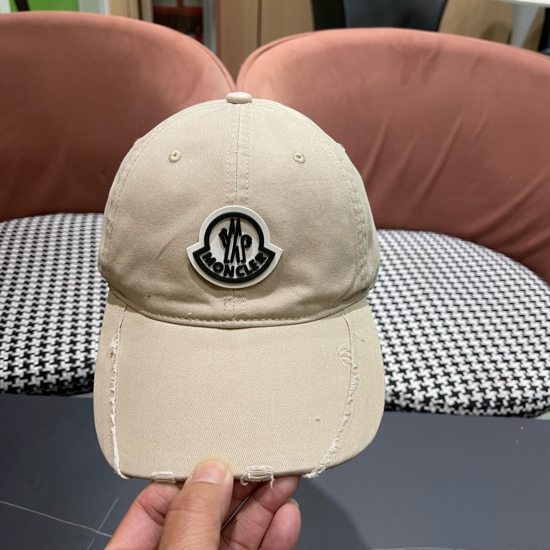 春夏新款 蒙口MONCLER 新款棒球帽，年轻时尚潮人穿搭色系，视觉效果超强，好看有质感！