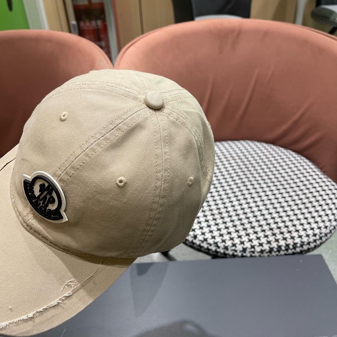 春夏新款 蒙口MONCLER 新款棒球帽，年轻时尚潮人穿搭色系，视觉效果超强，好看有质感！