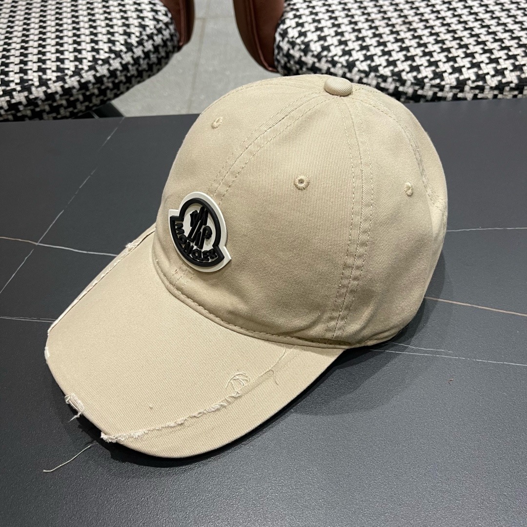 春夏新款 蒙口MONCLER 新款棒球帽，年轻时尚潮人穿搭色系，视觉效果超强，好看有质感！