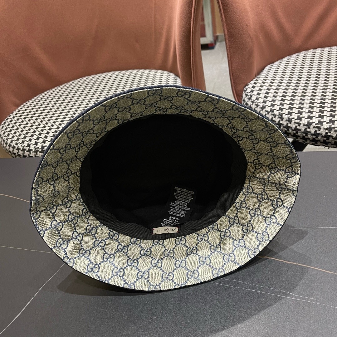 渔夫帽GUCCI🧢原单品质火爆来袭 🔥🎩 工艺非常精美 高档大气上档次！低调奢华，方便携带！跑量！