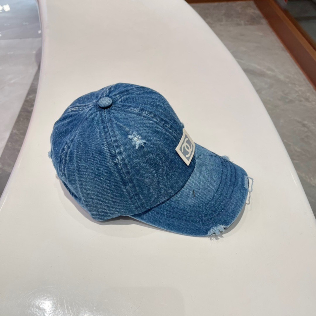 【CHANEL香奈儿】春夏新款牛仔款简约棒球帽，新款出货，大牌款超好搭配，赶紧入手！