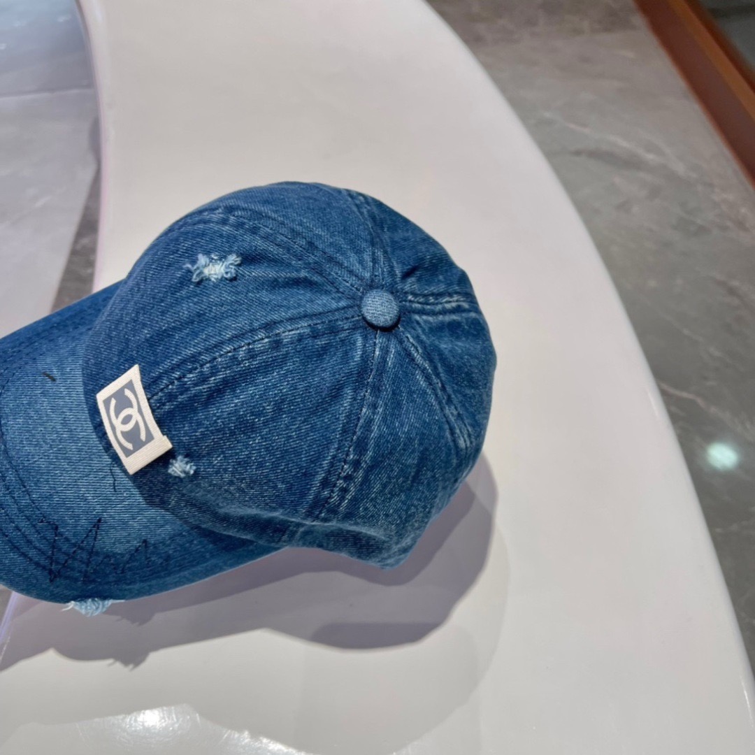 【CHANEL香奈儿】春夏新款牛仔款简约棒球帽，新款出货，大牌款超好搭配，赶紧入手！