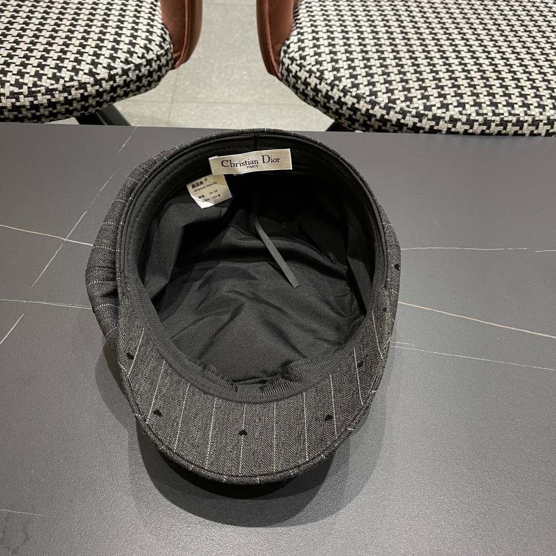 迪奥 Dior遮阳八角帽子2025年爆款女新款时尚洋气鸭舌帽春秋画家报童帽夏季