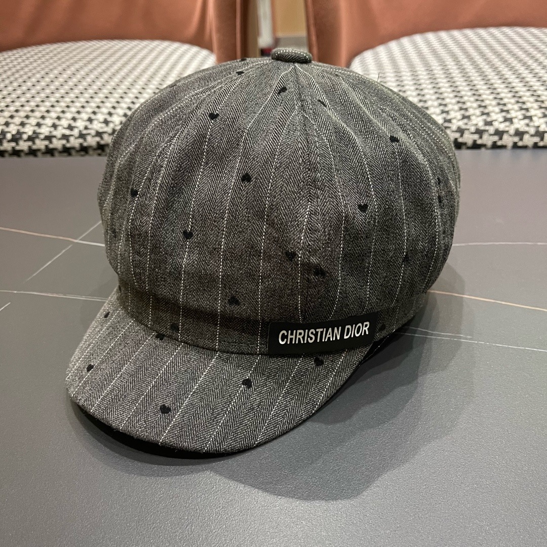 迪奥 Dior遮阳八角帽子2025年爆款女新款时尚洋气鸭舌帽春秋画家报童帽夏季