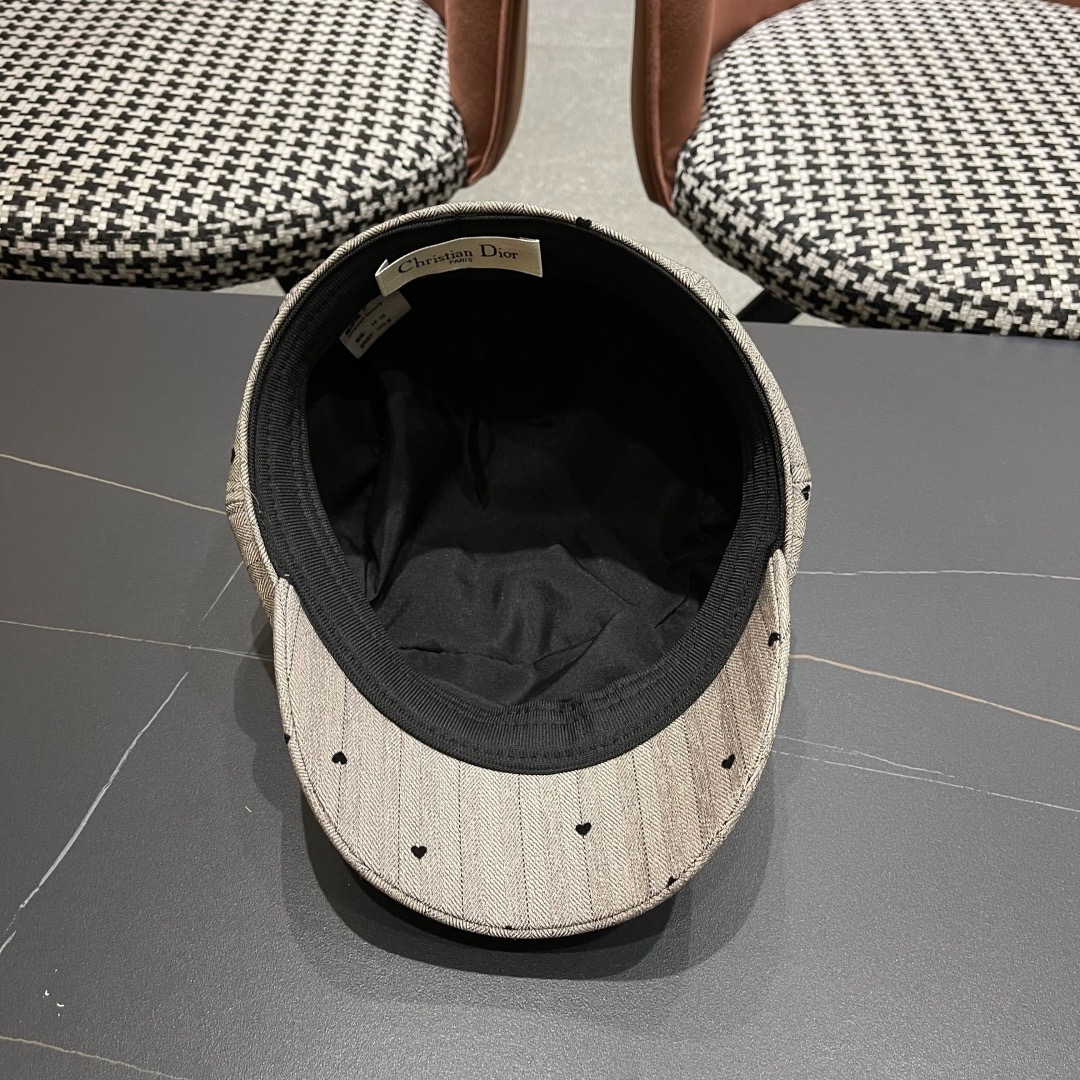 迪奥 Dior遮阳八角帽子2025年爆款女新款时尚洋气鸭舌帽春秋画家报童帽夏季