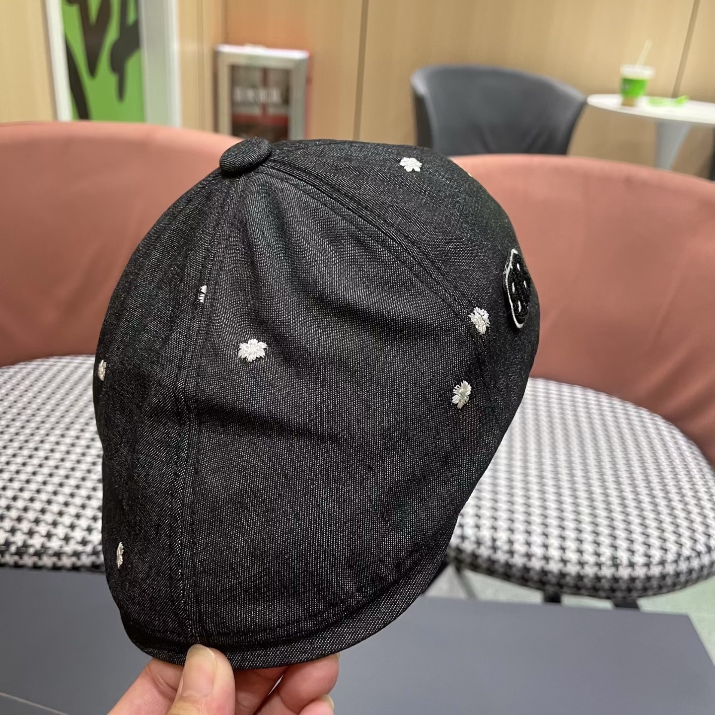 巴黎世家 新款韩版牛仔前进帽贝雷帽女春秋时尚百搭薄款画家帽八角蓓蕾帽子