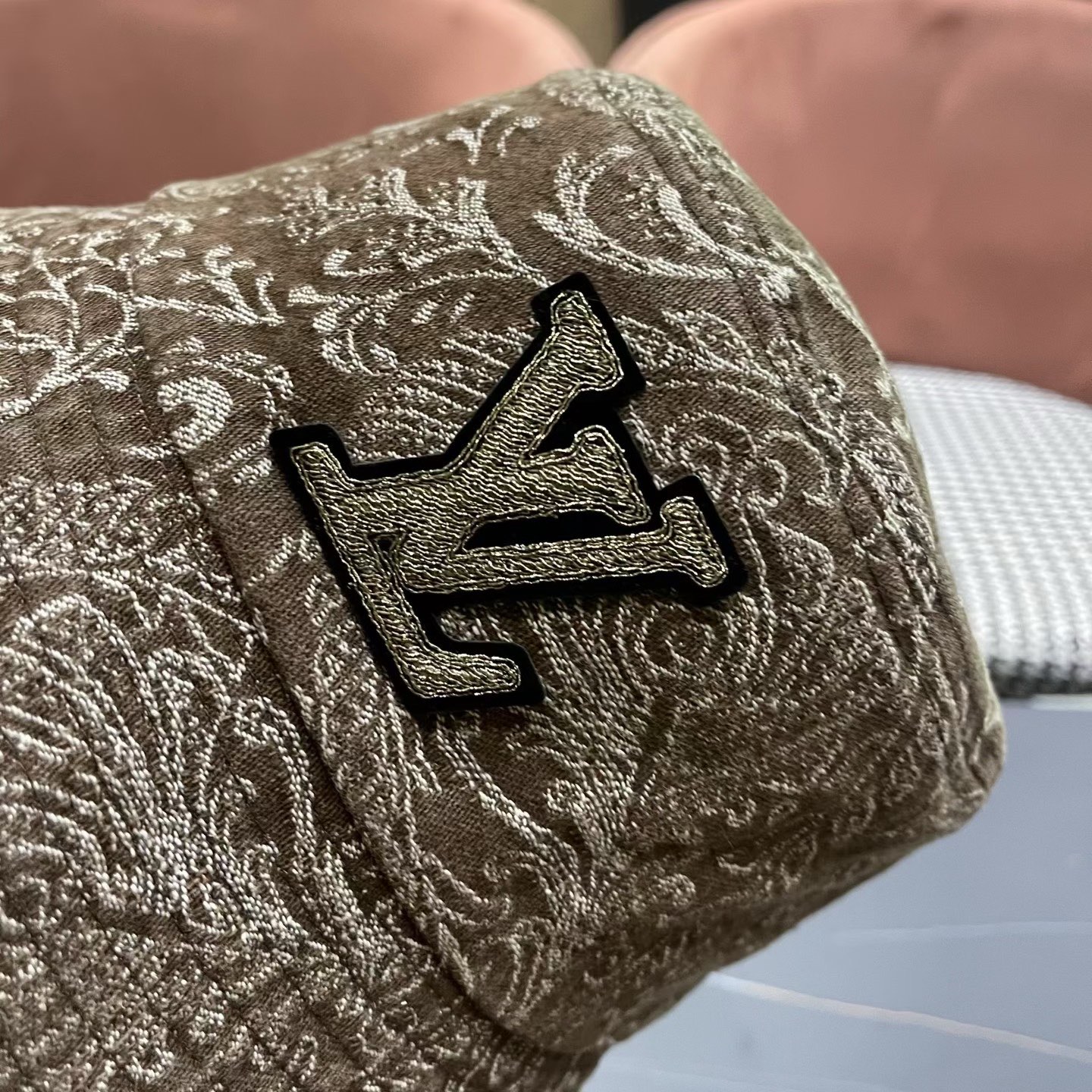 Lv路易威登 日韩系花纹做旧休闲复古时尚百搭街头出游渔夫帽画家帽新款