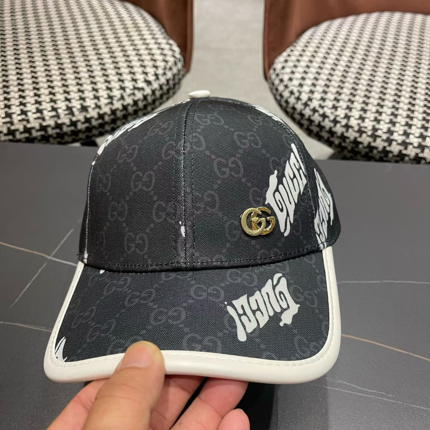 【GUCCI 古奇】高端板本原单棒球帽，做工精细透气舒适❤️日韩时尚潮流❤️❤️❤️棒球帽原单品质火爆来