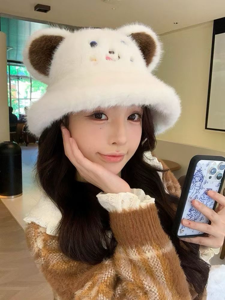 NO:643635,Chanel CHANE Mink Plush Cute Fisherman Hat Women's Autumn and Winter Warmth Ear Protection 2025 New Big Head Circumference Cold Basin Hat Showing Face Small Hat Fisherman Hat Baseball Cap Knitted Hat, Hat, chanel, chanel, espadrilles, hats19860909香奈儿CHANE貂毛绒可爱渔夫帽女秋冬季保暖护耳2025新款大头围防寒盆帽显脸小帽子渔夫帽棒球帽针织帽,帽子,chanel,chanel,espadrilles,hats,hat