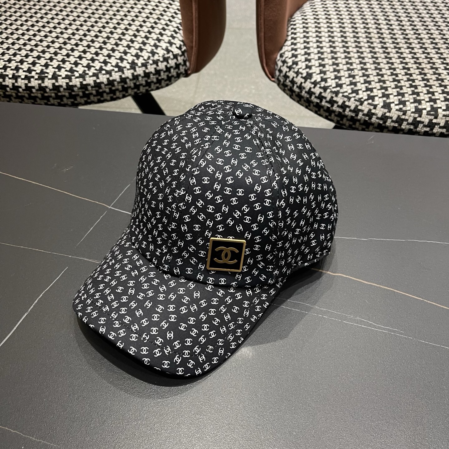 香奈儿CHANEL 新品硬顶棒球帽，小香logo经典简约，时尚休闲设计 跑量新品