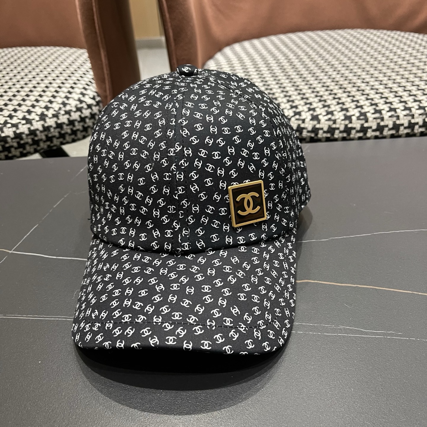 香奈儿CHANEL 新品硬顶棒球帽，小香logo经典简约，时尚休闲设计 跑量新品