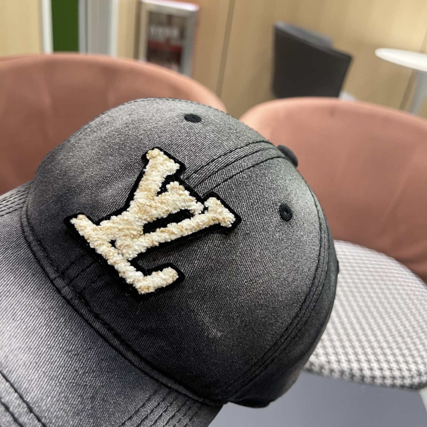 LV路易威登 水洗牛仔新款棒球帽男女韩版休闲百搭遮阳显脸小鸭舌帽