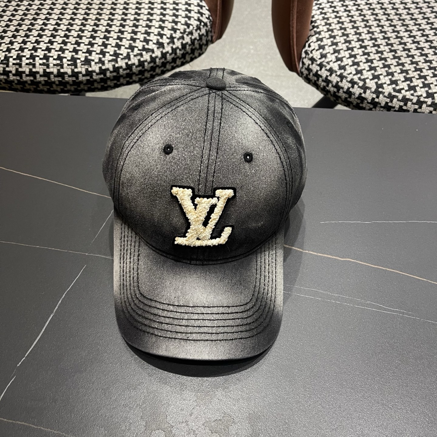 LV路易威登 水洗牛仔新款棒球帽男女韩版休闲百搭遮阳显脸小鸭舌帽