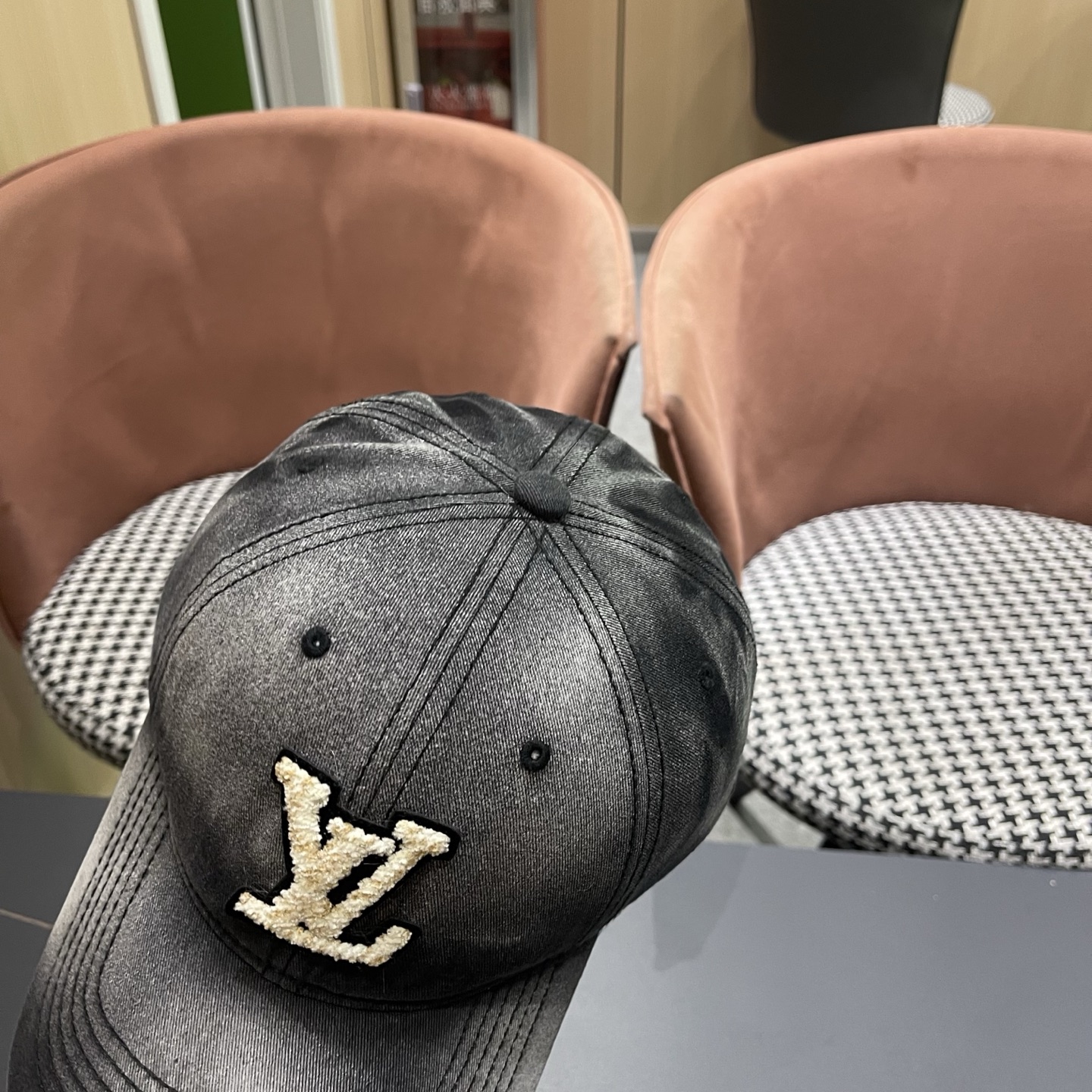 LV路易威登 水洗牛仔新款棒球帽男女韩版休闲百搭遮阳显脸小鸭舌帽