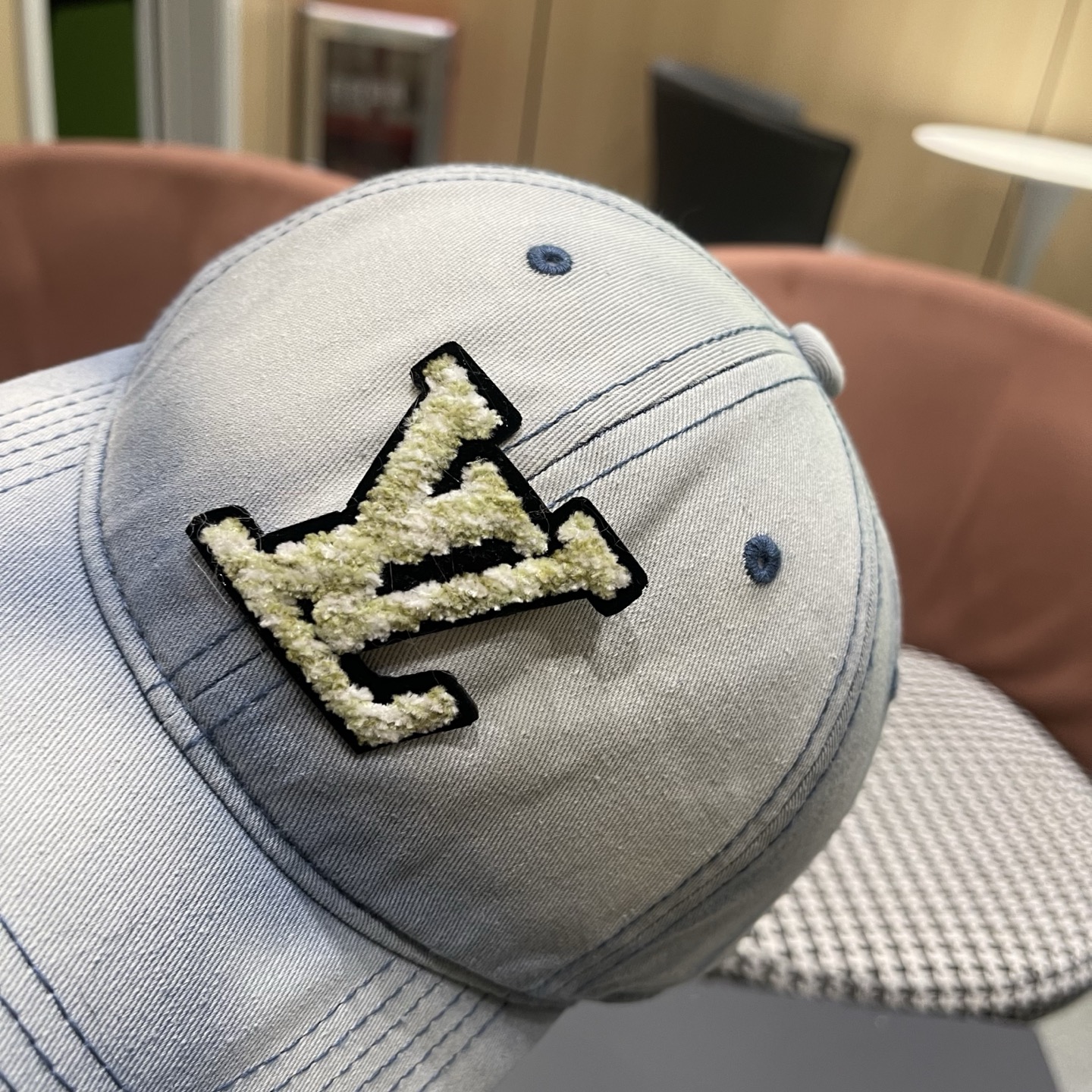 LV路易威登 水洗牛仔新款棒球帽男女韩版休闲百搭遮阳显脸小鸭舌帽