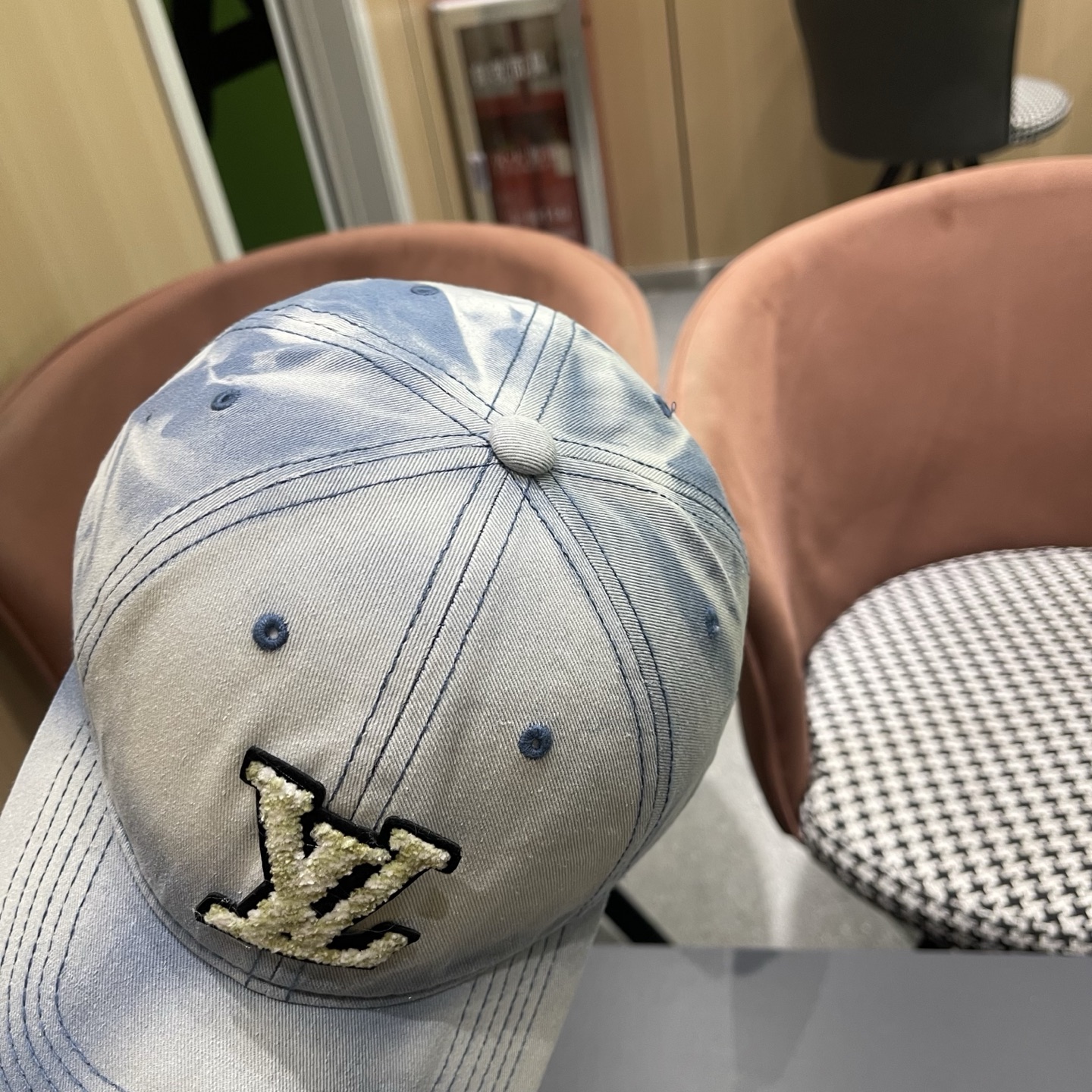 LV路易威登 水洗牛仔新款棒球帽男女韩版休闲百搭遮阳显脸小鸭舌帽