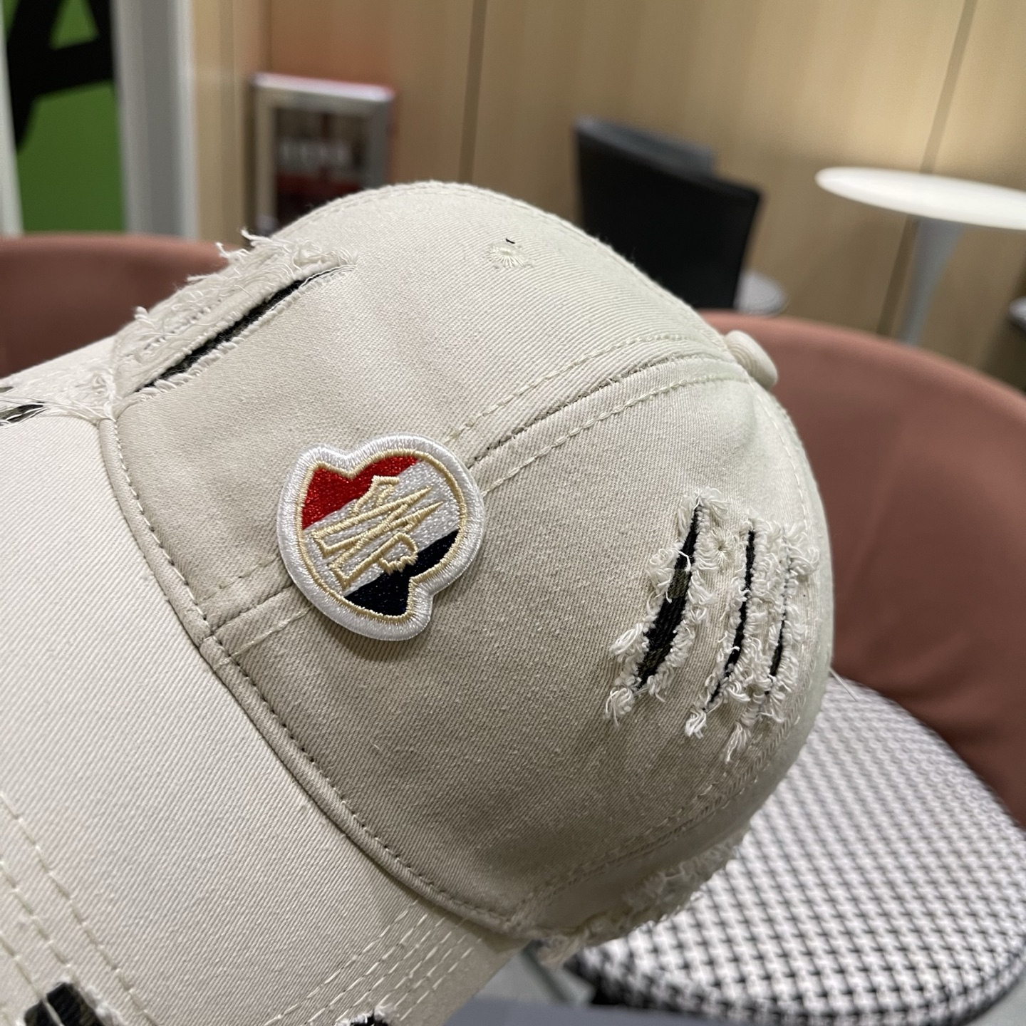 MONCLER（蒙口）大头围棒球帽男女显脸小鸭舌帽子女款加大加深宽帽檐硬顶复古潮牌