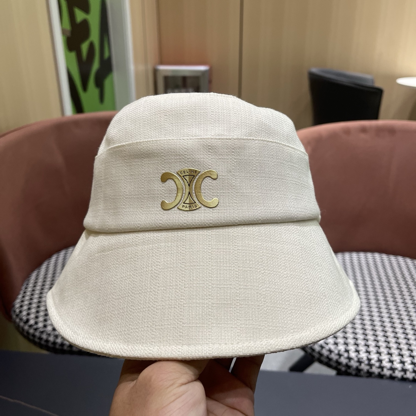 Celine 赛琳 春款网红大蝴蝶结铁丝渔夫帽日系甜美百搭显脸遮阳大帽檐盆帽