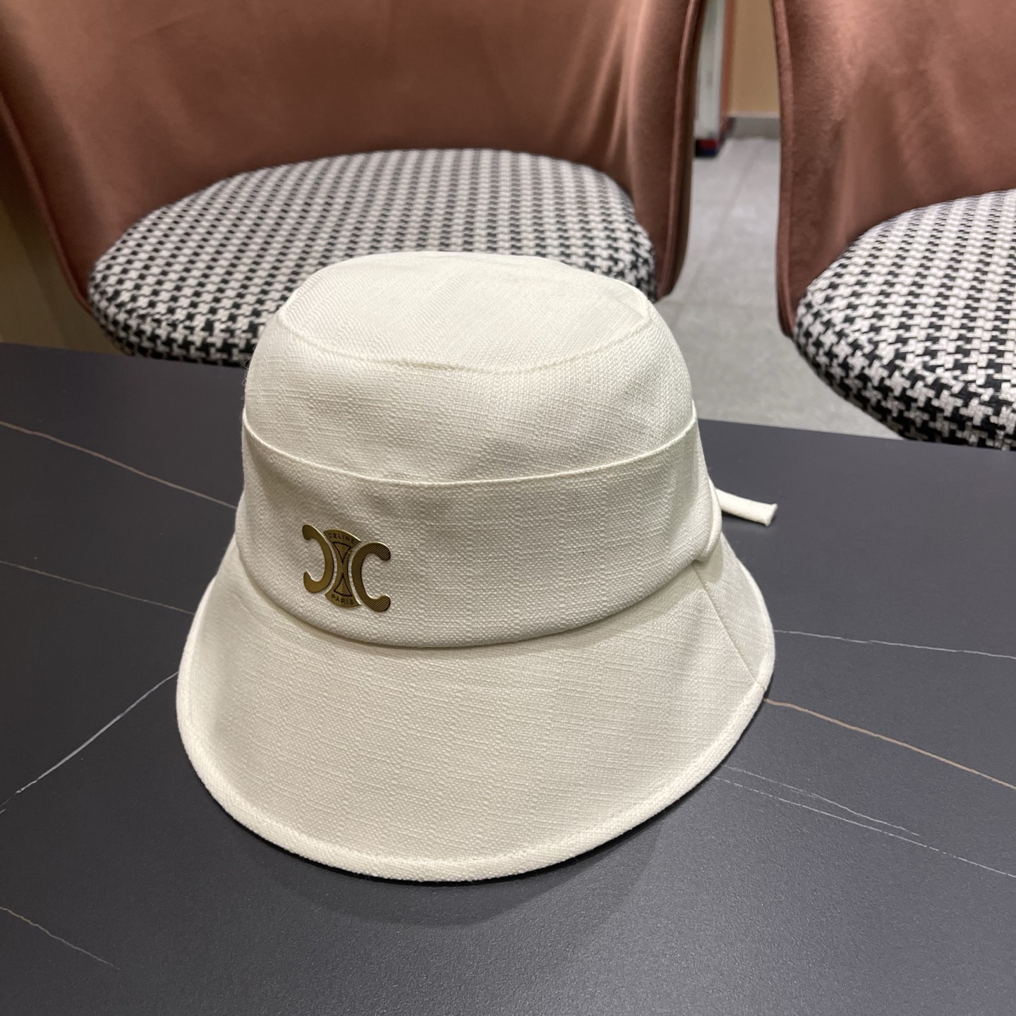 Celine 赛琳 春款网红大蝴蝶结铁丝渔夫帽日系甜美百搭显脸遮阳大帽檐盆帽