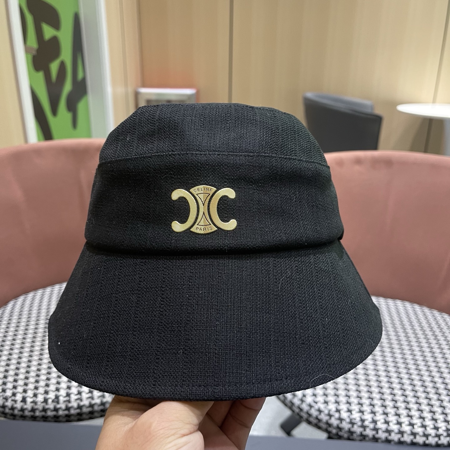 Celine 赛琳 春款网红大蝴蝶结铁丝渔夫帽日系甜美百搭显脸遮阳大帽檐盆帽