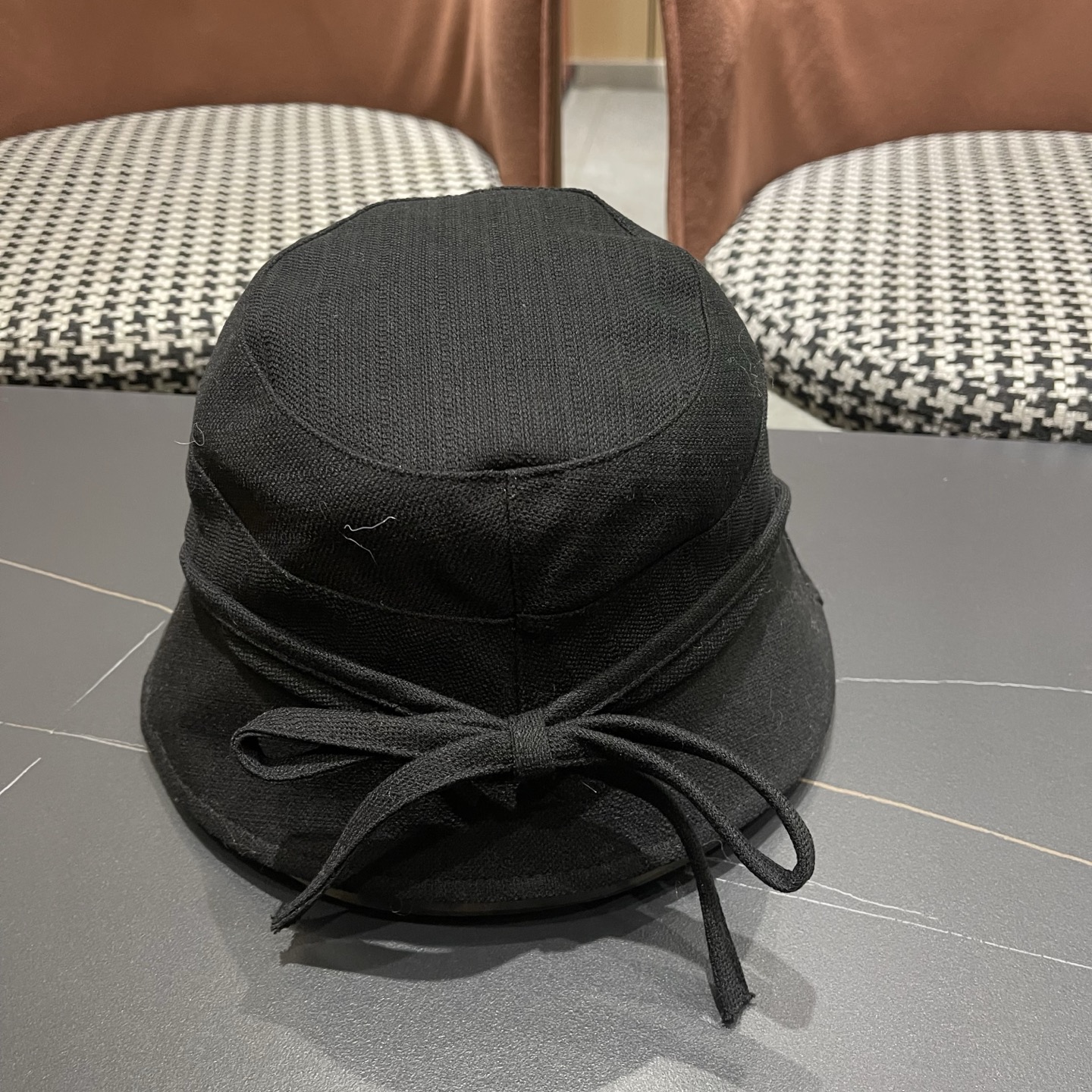 Celine 赛琳 春款网红大蝴蝶结铁丝渔夫帽日系甜美百搭显脸遮阳大帽檐盆帽