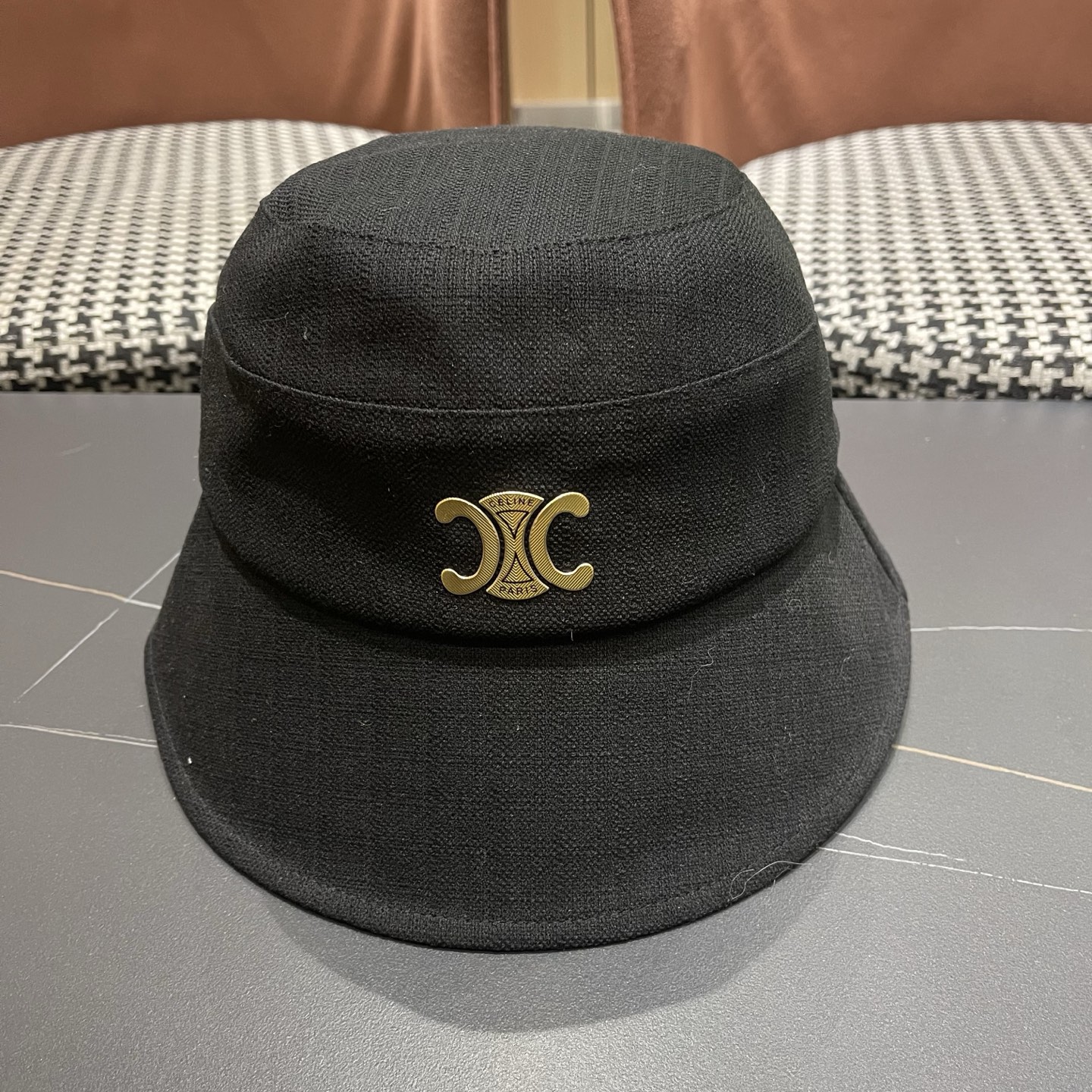 Celine 赛琳 春款网红大蝴蝶结铁丝渔夫帽日系甜美百搭显脸遮阳大帽檐盆帽