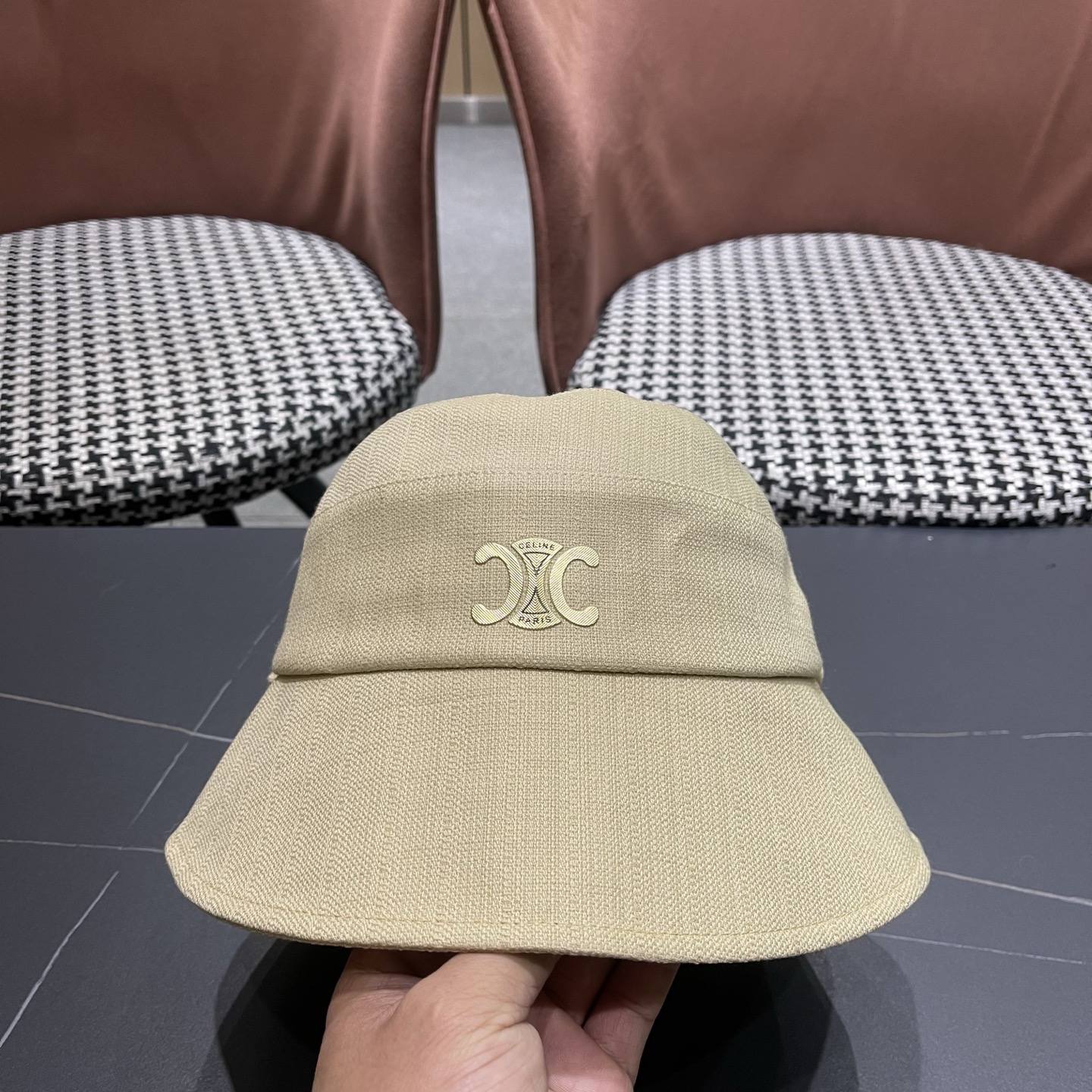 Celine 赛琳 春款网红大蝴蝶结铁丝渔夫帽日系甜美百搭显脸遮阳大帽檐盆帽